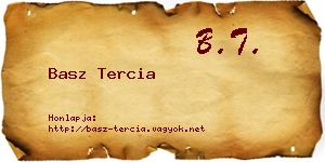Basz Tercia névjegykártya